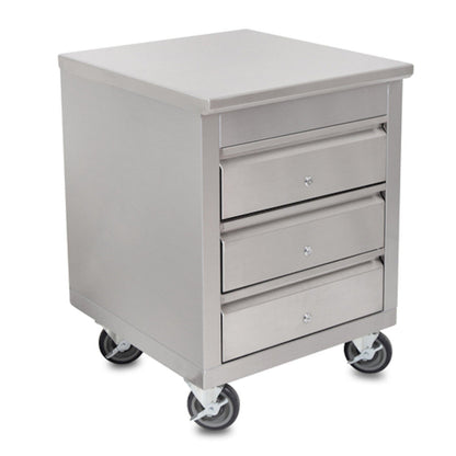 John Boos 4CD4-2730-CL Mobile Drawer Cabinet - JB4CD42730CL