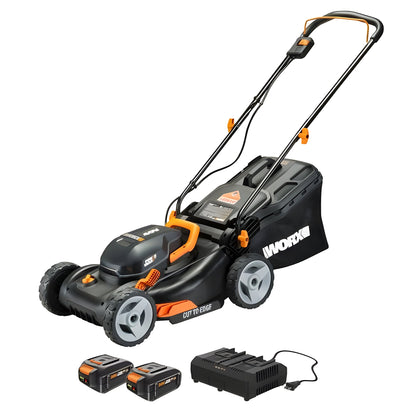 Worx WG779 Cordless 40V Power Share 14" Push Lawn Mower - WG779