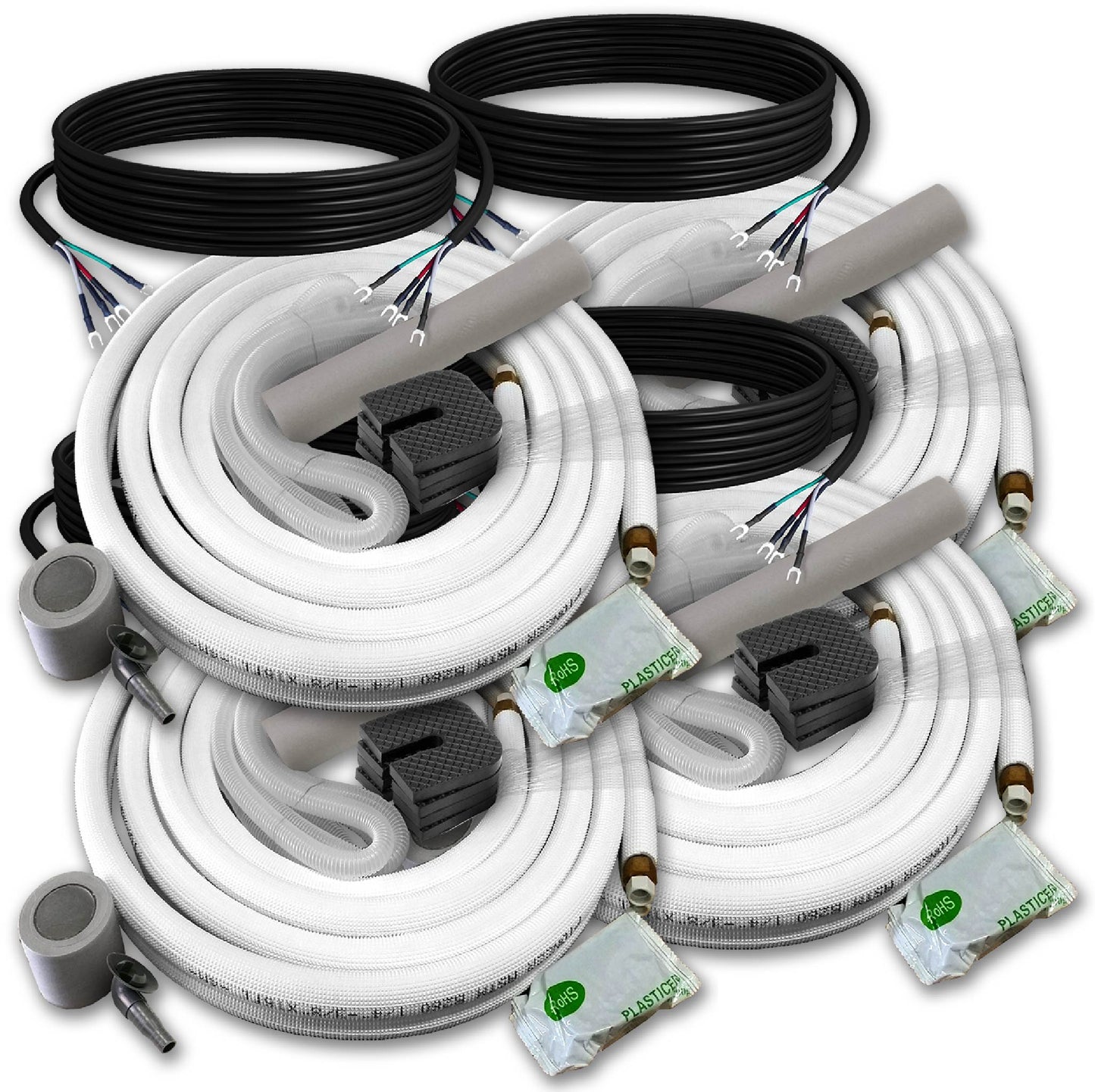 Pioneer Quad Split 36000 BTU 3-Ton Quantum Ultra Wi-Fi 22.5 SEER Energy-Star Multi (4) Zone Wall Mount Air Conditioner Heat Pump 230-Volt - WYT040GLSI24M4-9W-9W-9W-9W