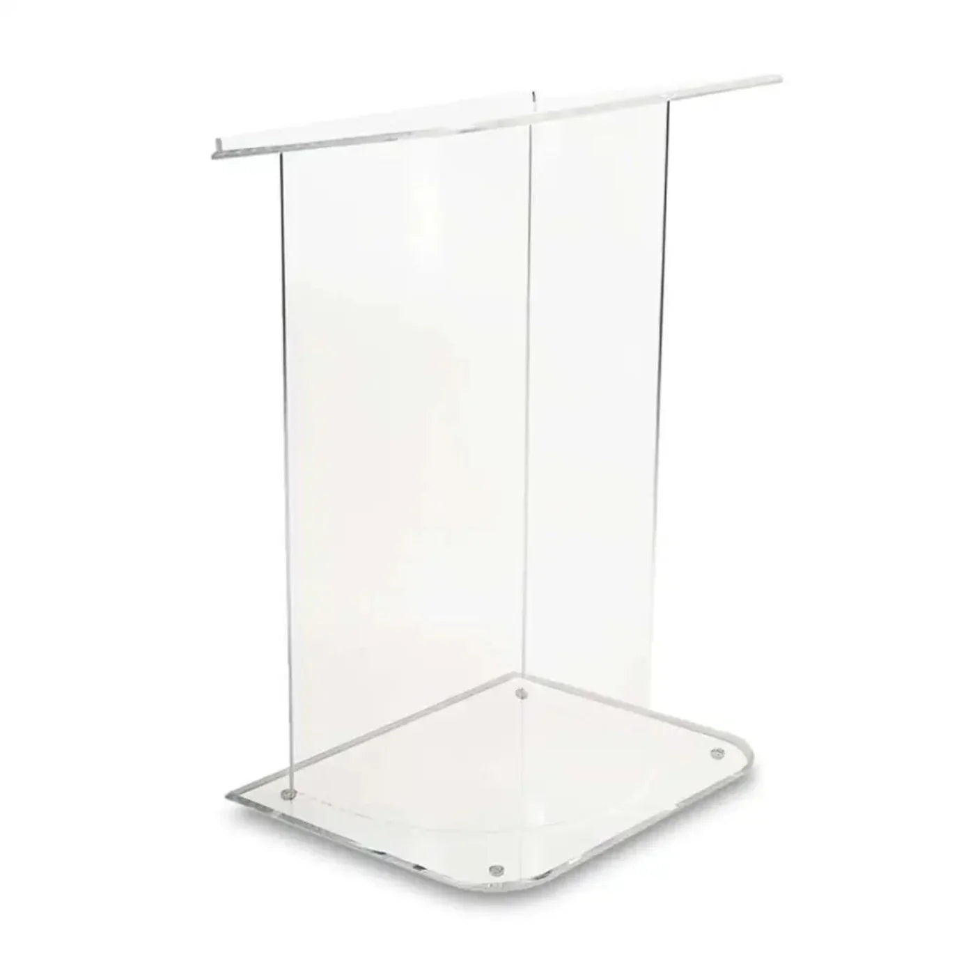 Forbes Industries 5006 30" Podium Floor-style Clear Acrylic, Half Cylinder Pedestal - 5006