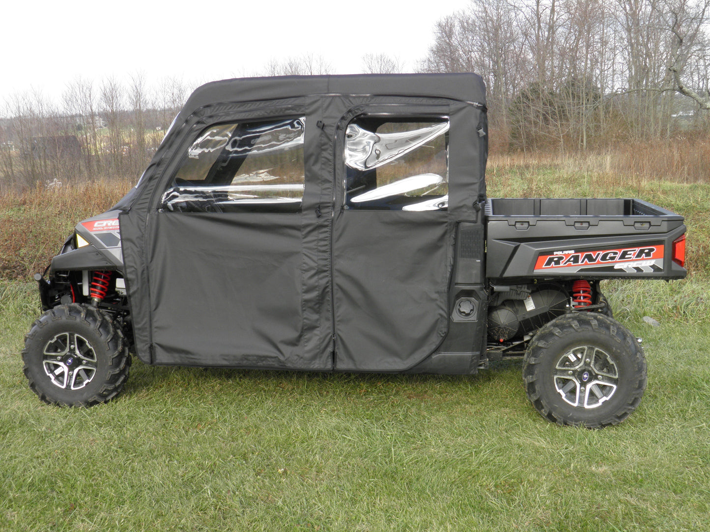 3 Star UTV Polaris Ranger Crew 1000 - Door/Rear Window Combo - POLC10-DRF-BLK