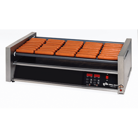 Star 8A-30STE-230V Grill-Max® Roller Grills with Electronic Controls with Clear Bun Door 230V - 8A-30STE-230V