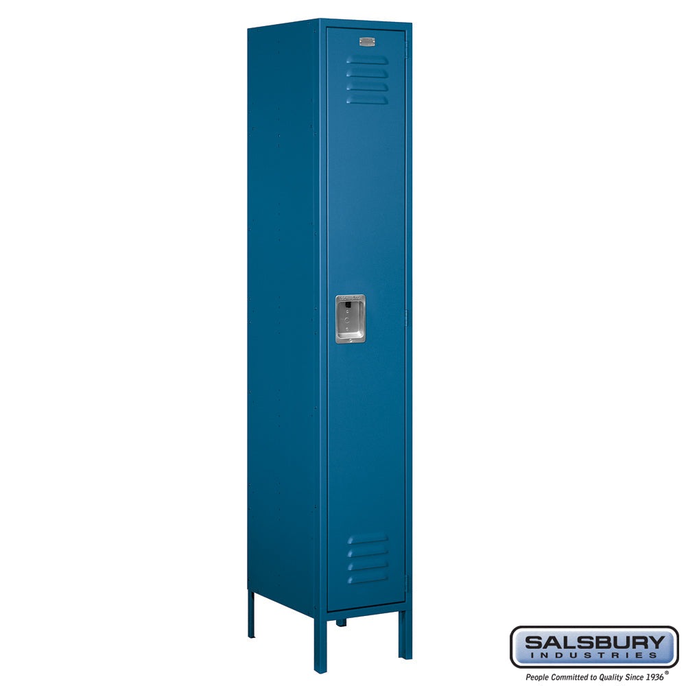 Salsbury 15" Wide Single Tier Standard Metal Locker - 1 Wide - 51168BL-U