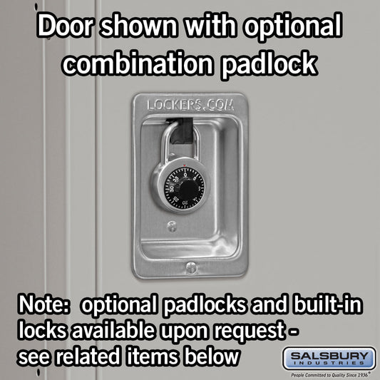 Salsbury 15" Wide Single Tier Standard Metal Locker - 1 Wide - 51168BL-U