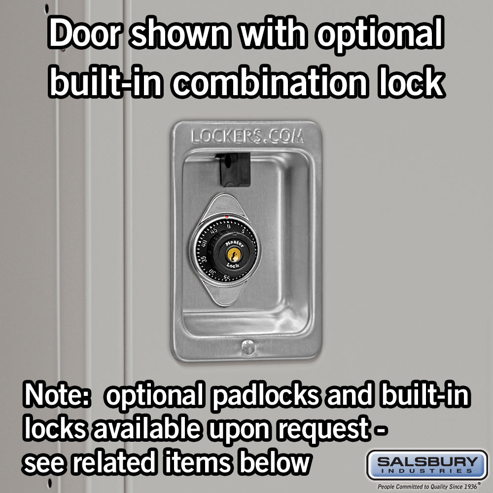 Salsbury 15" Wide Single Tier Standard Metal Locker - 1 Wide - 51168BL-U