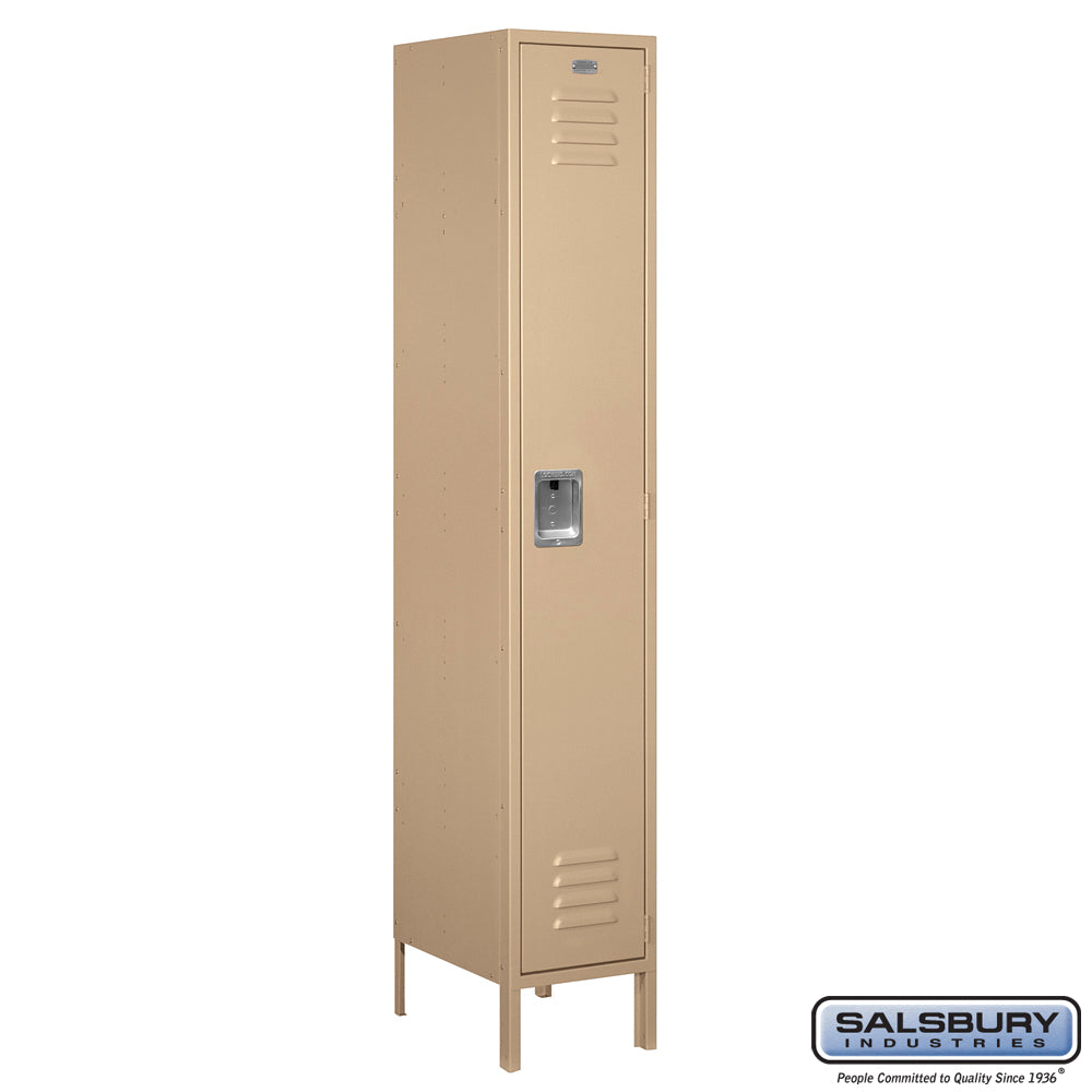 Salsbury 15" Wide Single Tier Standard Metal Locker - 1 Wide - 51168BL-U