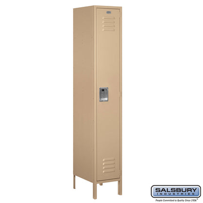 Salsbury 15" Wide Single Tier Standard Metal Locker - 1 Wide - 51168BL-U
