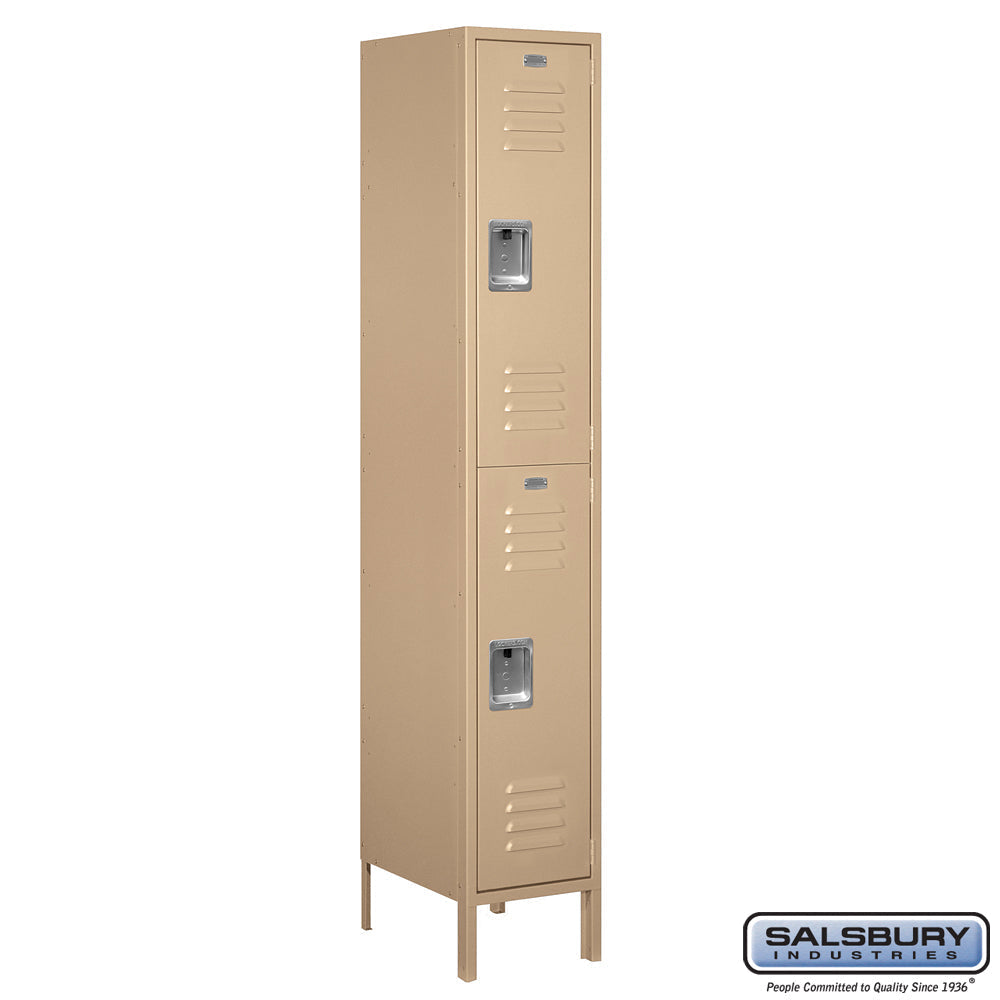 Salsbury 15" Wide Double Tier Standard Metal Locker -1 Wide - 61152BL