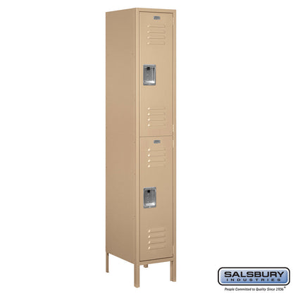 Salsbury 15" Wide Double Tier Standard Metal Locker -1 Wide - 61152BL