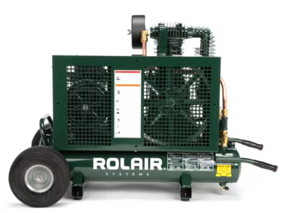 Rolair 5230K30CS Air Compressor Wheelbarrow Electric 5 HP 9 gal. Two-Stage 230V 1-Phase with Regulator and Gauge Set New - 5230K30CS-0001