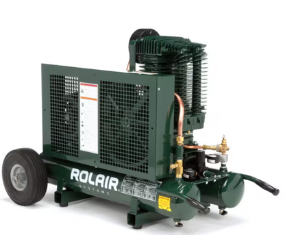 Rolair 5230K30CS Air Compressor Wheelbarrow Electric 5 HP 9 gal. Two-Stage 230V 1-Phase with Regulator and Gauge Set New - 5230K30CS-0001