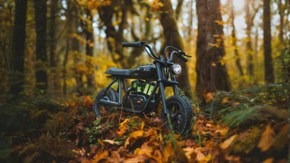 Hyper Gogo Pioneer 12 Plus Electric Kids Motorcycle Bluetooth Speaker 21.9V 160W 10 MPH 7.5 Miles - EL-MB05P-BLACK