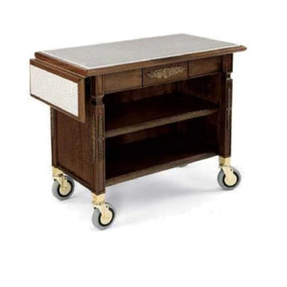 Forbes Industries 5578 20" Hardwood Service Cart - Solid Wood Square Legs - 5578