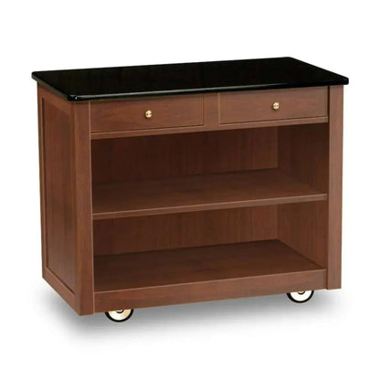 Forbes Industries 5579 21" Hardwood Service Cart - Solid Wood Square Legs - 5579