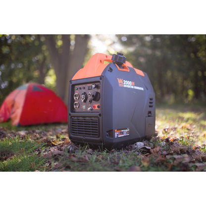 WEN 56203i Super Quiet 2000-Watt Portable Inverter Generator with Fuel Shut Off - 56203i