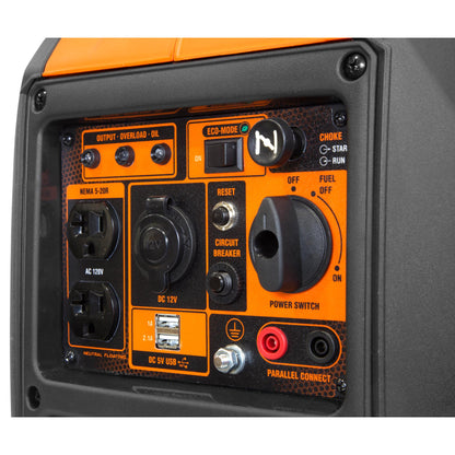 WEN 56235i Super Quiet 2350-Watt Portable Inverter Generator with Fuel Shut Off, Ultra Lightweight - 56235i