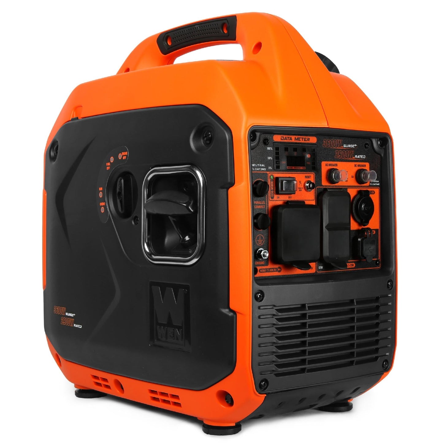 WEN 56360i Quiet and Lightweight 3600-Watt RV-Ready Portable Inverter Generator with Fuel Shut Off - 56360i