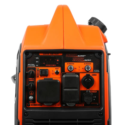 WEN 56360i Quiet and Lightweight 3600-Watt RV-Ready Portable Inverter Generator with Fuel Shut Off - 56360i