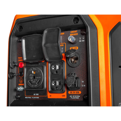 WEN 56432i 4500-Watt Inverter Generator, RV-Ready, Quiet, Portable, and Lightweight with Fuel Shut Off - 56432i