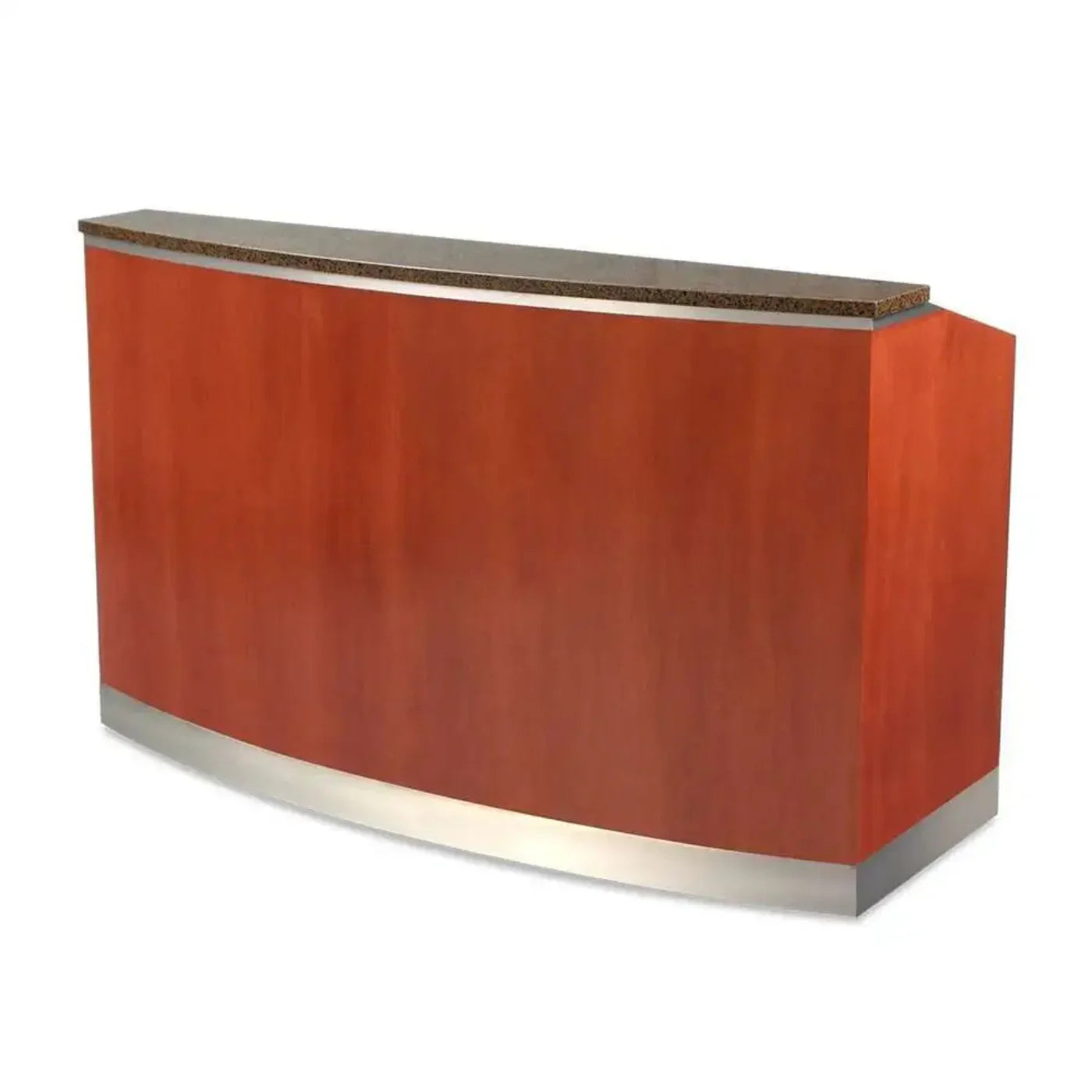Forbes Industries 5771-5 30" Wood Veneer Mobile Bar - Avonite Top, Stainless Steel Work Surface - 5771-5