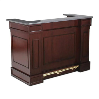 Forbes Industries 5779-6 30" Hardwood Mobile Bar - 6ft Traditional Style with Wood Veneer - 5779-6