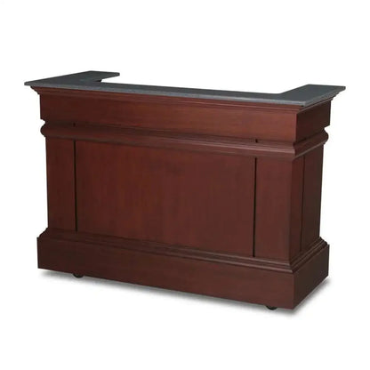 Forbes Industries 5781-6 30" Hardwood Mobile Bar (6 ft. length) Wood Veneer W/solid Wood Molding. - 5781-6