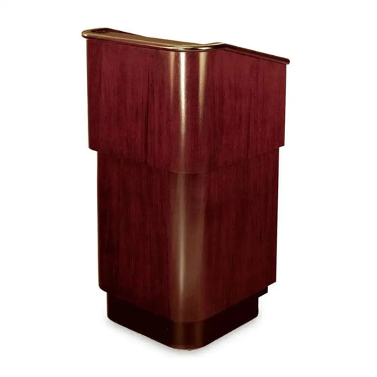 Forbes Industries 5901 27.5" Floor style Podium, Faceted Design in Wood Veneer - 5901