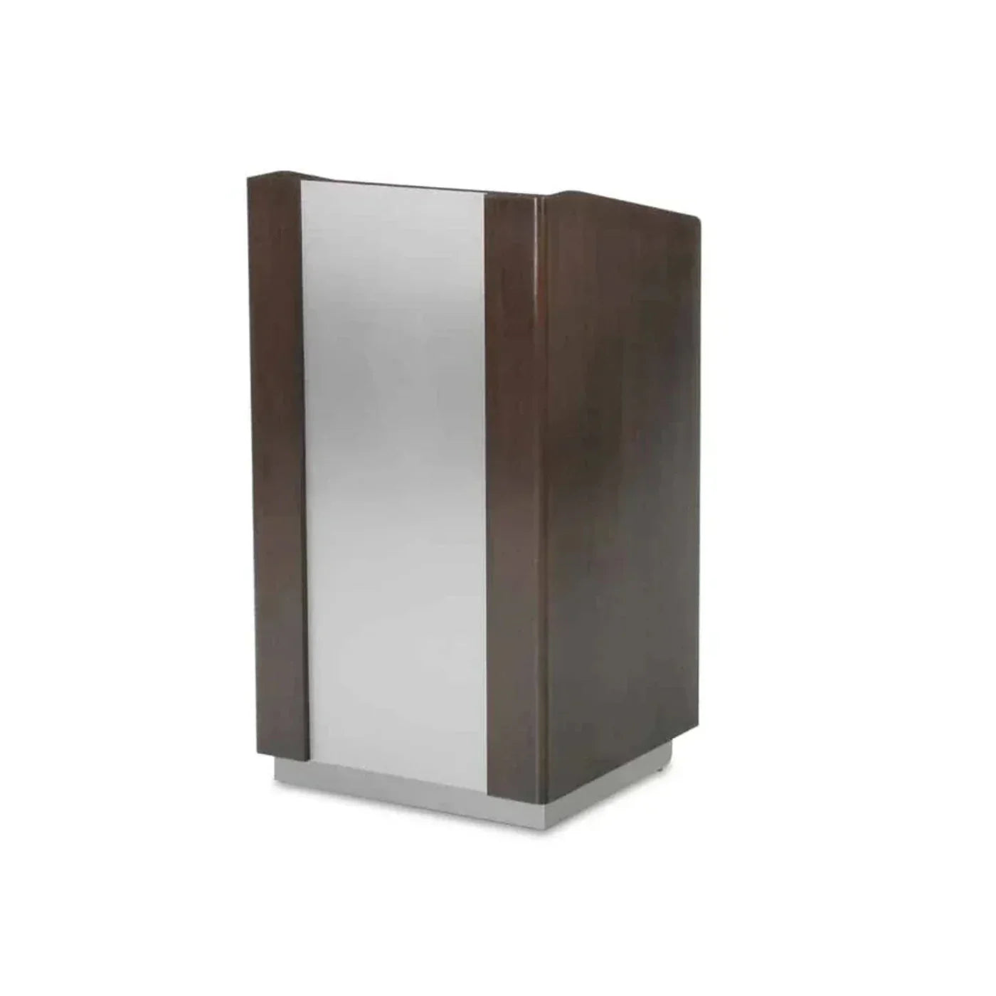 Forbes Industries 5908 25.5" Floor Style Podium - Wood Veneer Cabinet with Stainless Steel Accent - 5908