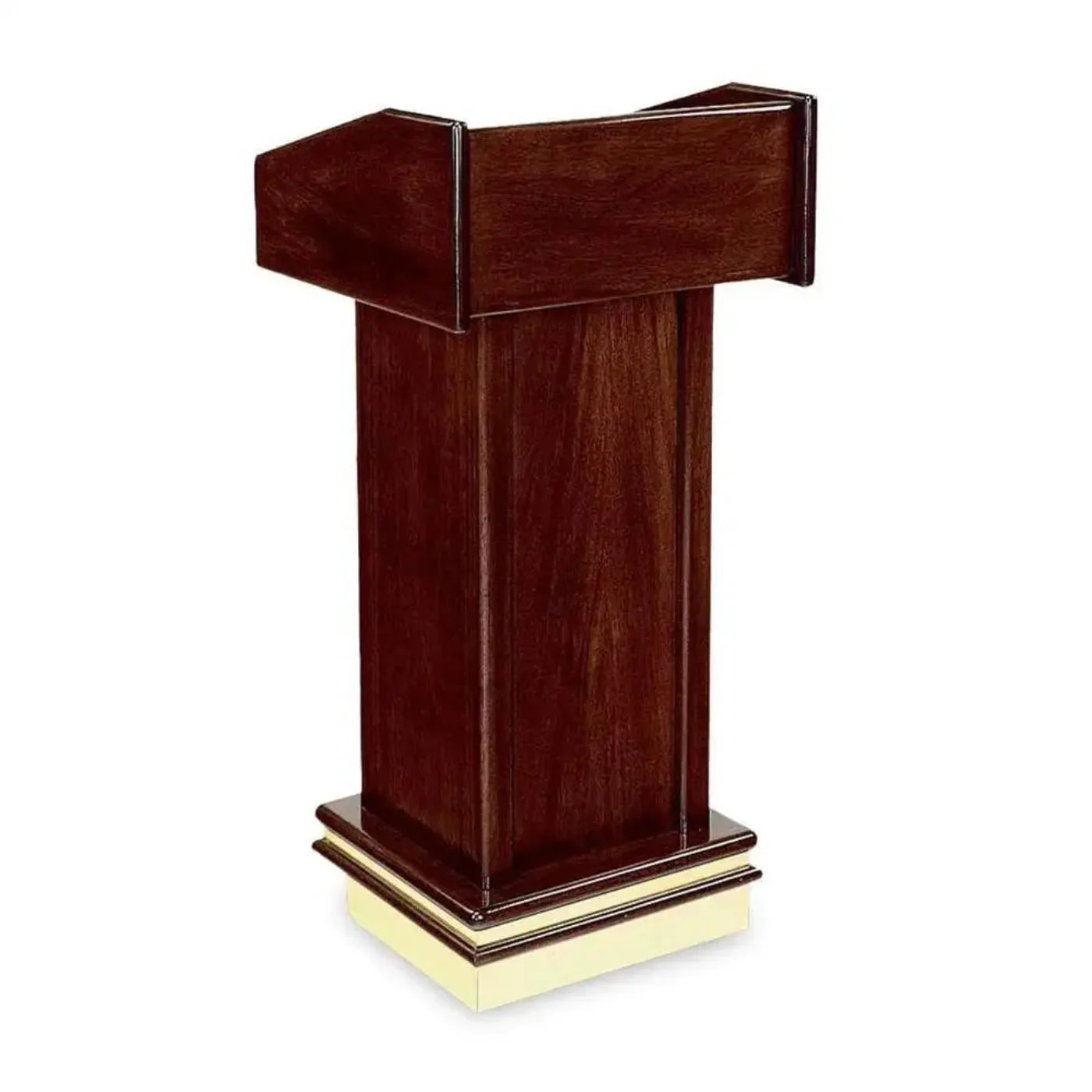 Forbes Industries 5912 22.5" Floor Style Podium - "I" Shaped Design, Solid Wood and Wood Veneer Cabinet - 5912