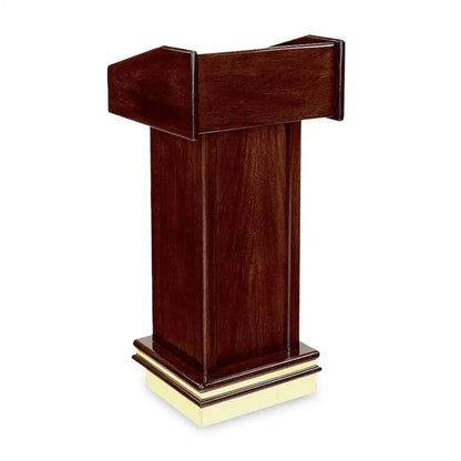 Forbes Industries 5912 22.5" Floor Style Podium - "I" Shaped Design, Solid Wood and Wood Veneer Cabinet - 5912
