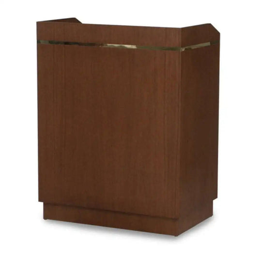 Forbes Industries 5924 34.5" Host / Bellman's Station, Wood Veneer Cabinet W/Two Locking Drawers - 5924