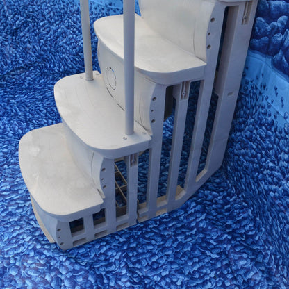 Main Access iStep Above Ground Swimming Pool Deck Entry Steps Ladder & LED Light - 59343