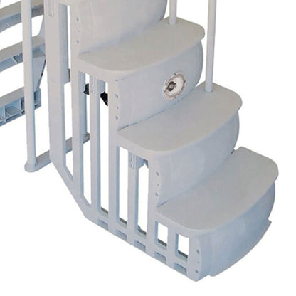 Main Access Above Ground Swimming Pool Step Ladder with Smart LED Light & Remote - 59344