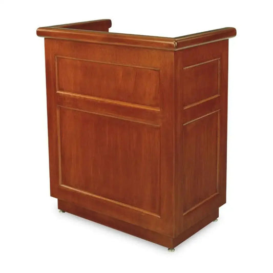 Forbes Industries 5936 41.5" Host Station, Raised Wood Design W/solid Wood Molding and a Avonite Work Counter - 5936