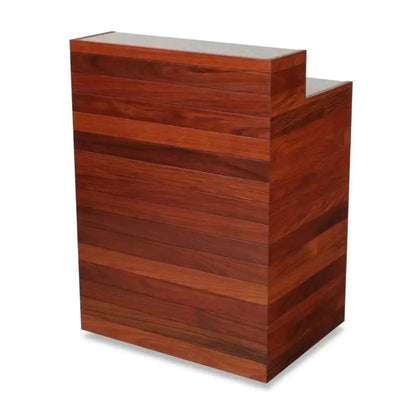 Forbes Industries 5941 34.5" Tropical Hardwood Outdoor/Indoor Host Station with Stainless Steel Cabinet - 5941