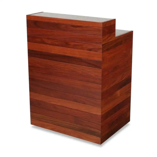 Forbes Industries 5941 34.5" Tropical Hardwood Outdoor/Indoor Host Station with Stainless Steel Cabinet - 5941