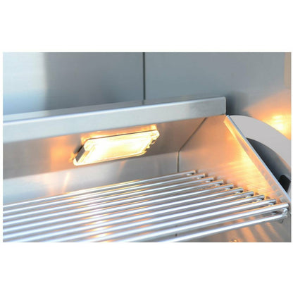 KOKOMO Professional 4 Burner 32 Inch Cart Model BBQ Grill With Lights & Locking Casters - KO-BAK4BG-PRO+KO-BAK4BG-C