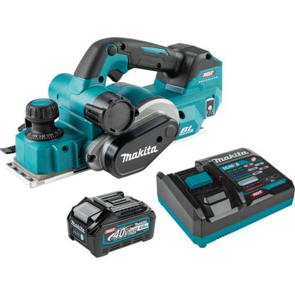 Makita 40V max XGT Brushless Cordless 3‑1/4" Planer Kit, AWS Capable  - GPK01M1