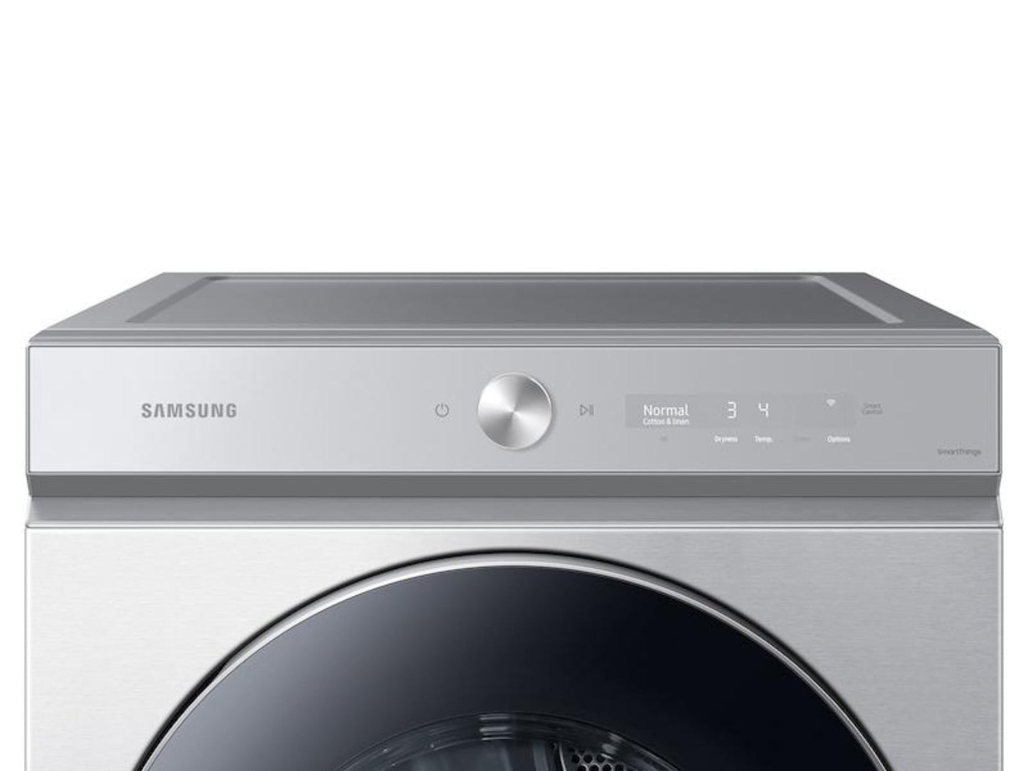 SAMSUNG Bespoke 7.6 cu. ft. Ultra Capacity Electric Dryer with AI Optimal Dry and Super Speed Dry in Silver Steel - DVE53BB8900TA3-KT