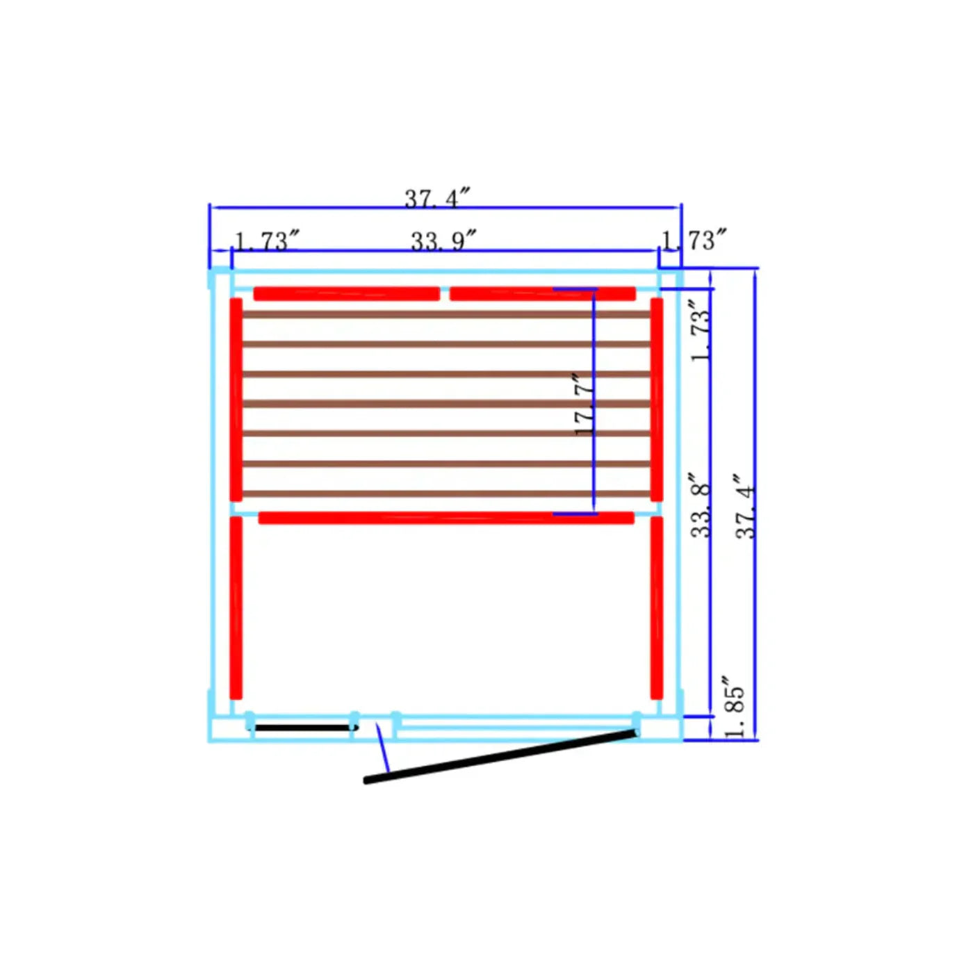 Heavenly Heat Far Infrared 1 Person Sauna - 184923252444
