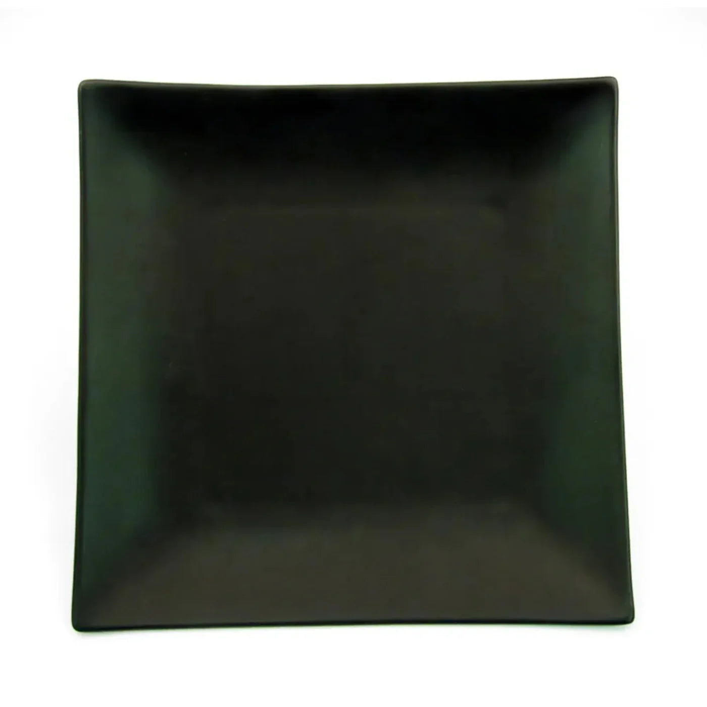 CAC China Square Plate Non-Glare Glaze Black 11 1/2" Case of 12 Pcs - 6-S21-BLK