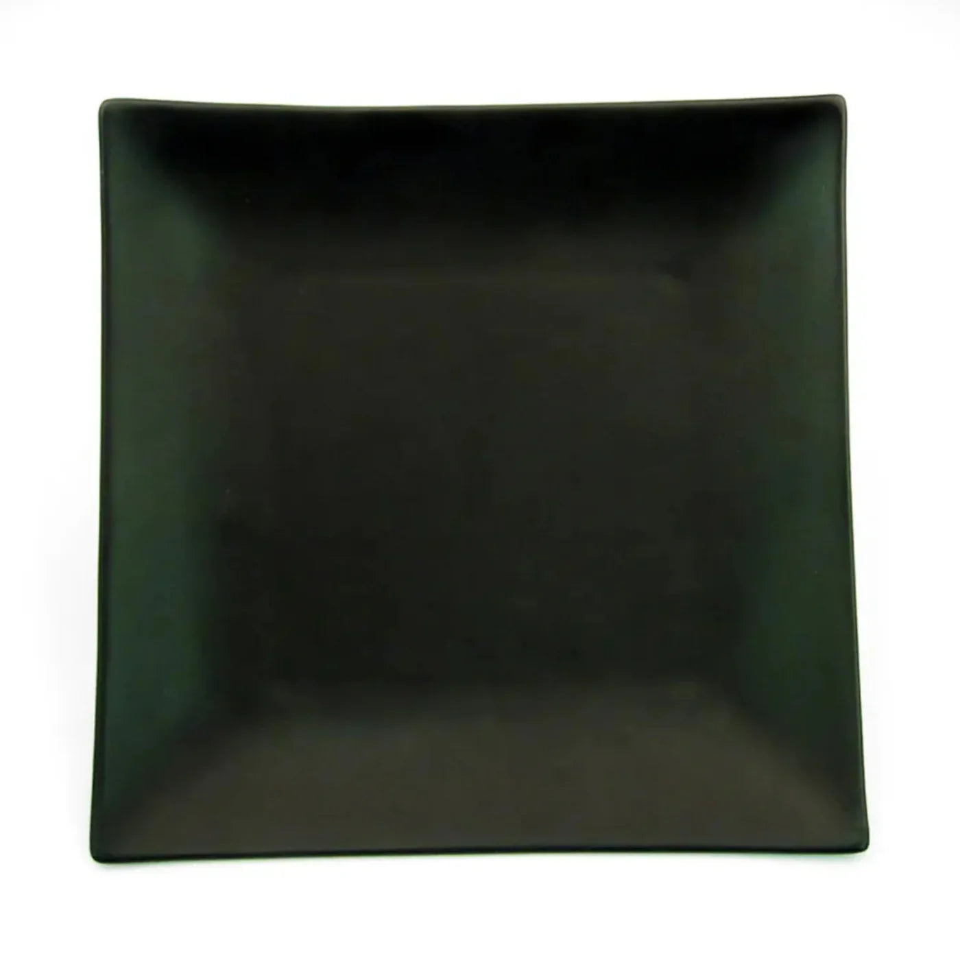 CAC China Square Plate Non-Glare Glaze Black 11 1/2" Case of 12 Pcs - 6-S21-BLK