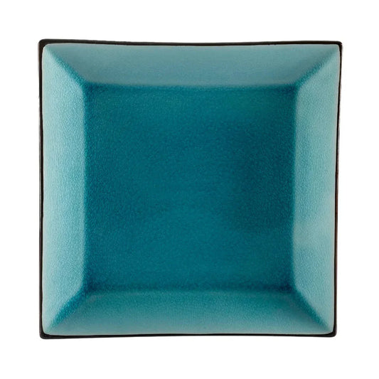 CAC China Square Plate Lake Blue 11 1/2" Case of 12 Pcs - 6-S21-BLU