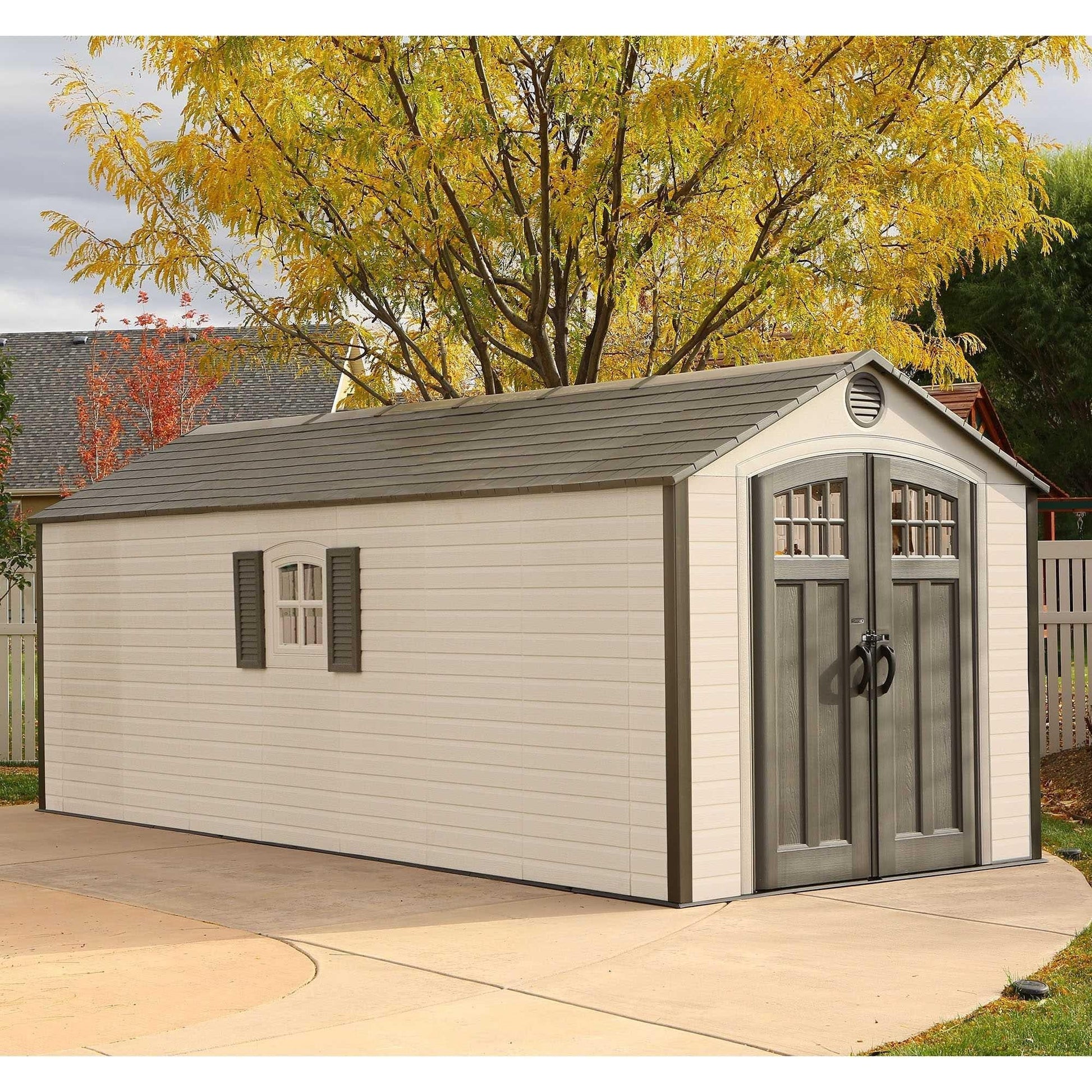 Lifetime 8 Ft. X 20 Ft. Outdoor Storage Shed - 60120 - Backyard Provider