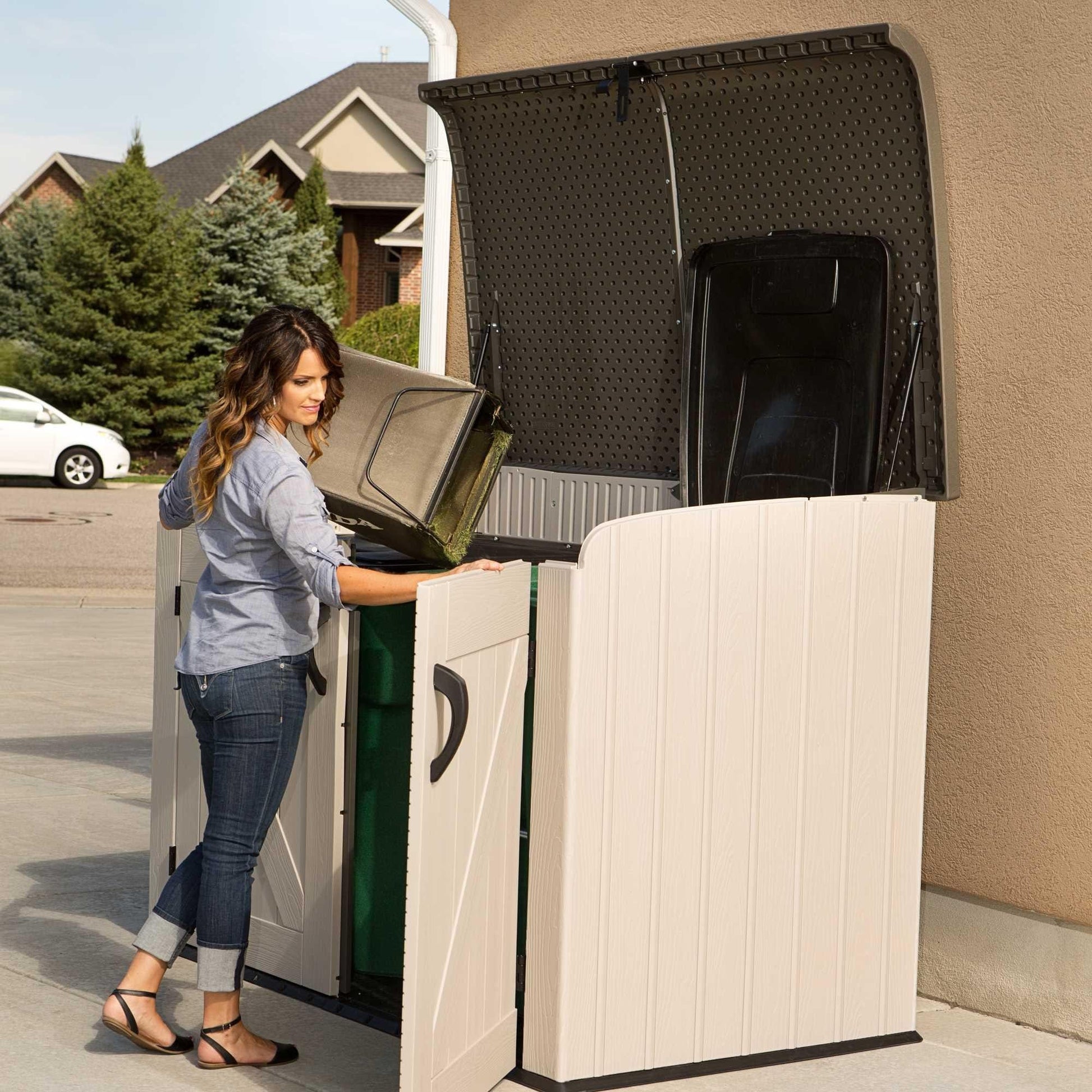 Lifetime Horizontal Storage Shed (75 Cubic Feet) - 60170 - Backyard Provider