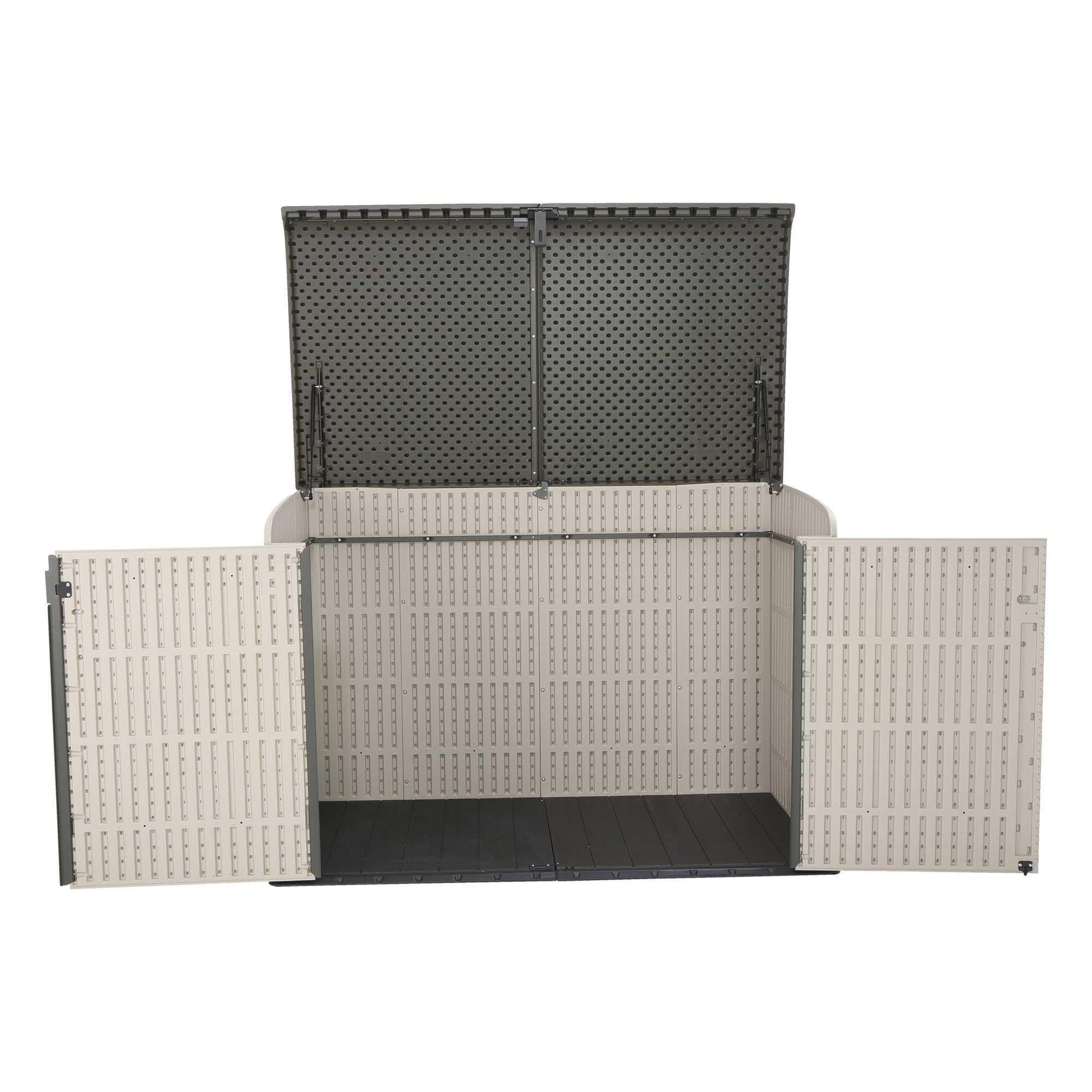 Lifetime Horizontal Storage Shed (75 Cubic Feet) - 60170 - Backyard Provider