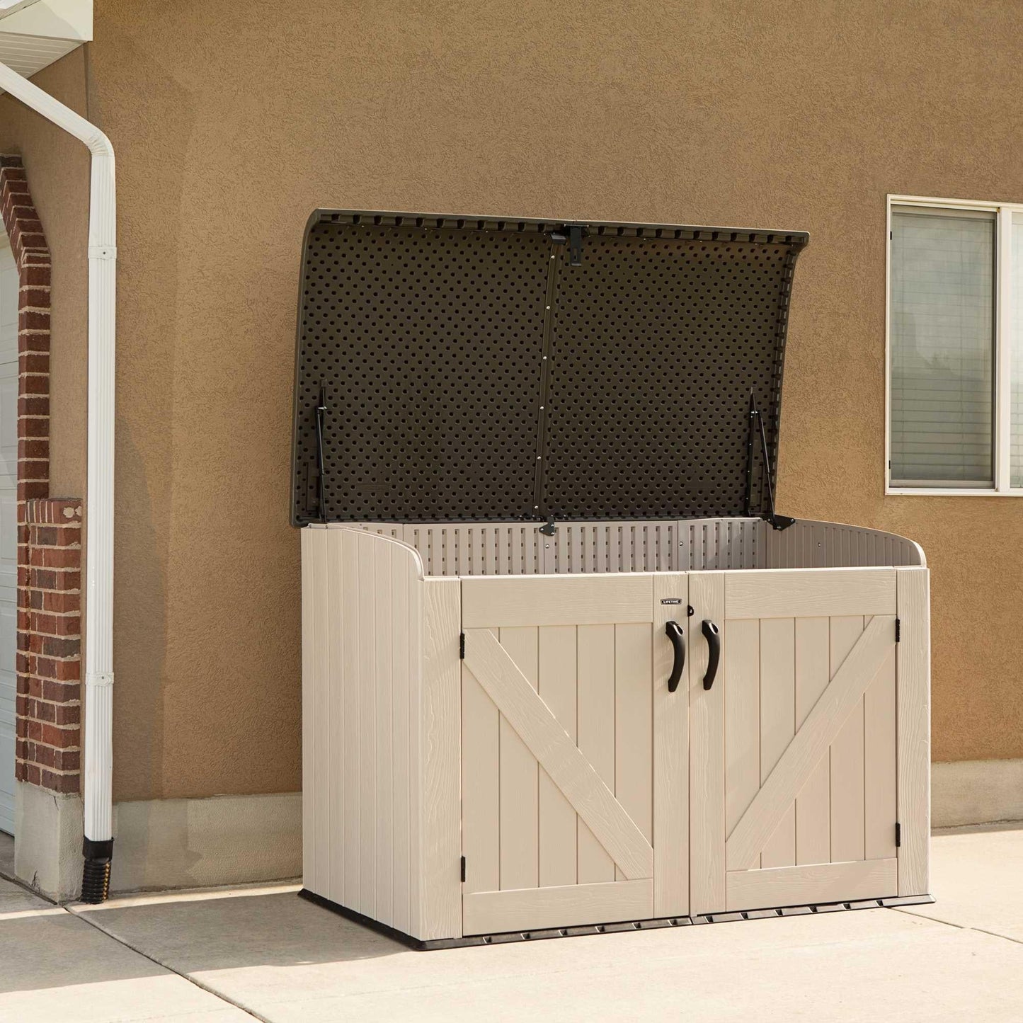 Lifetime Horizontal Storage Shed (75 Cubic Feet) - 60170 - Backyard Provider