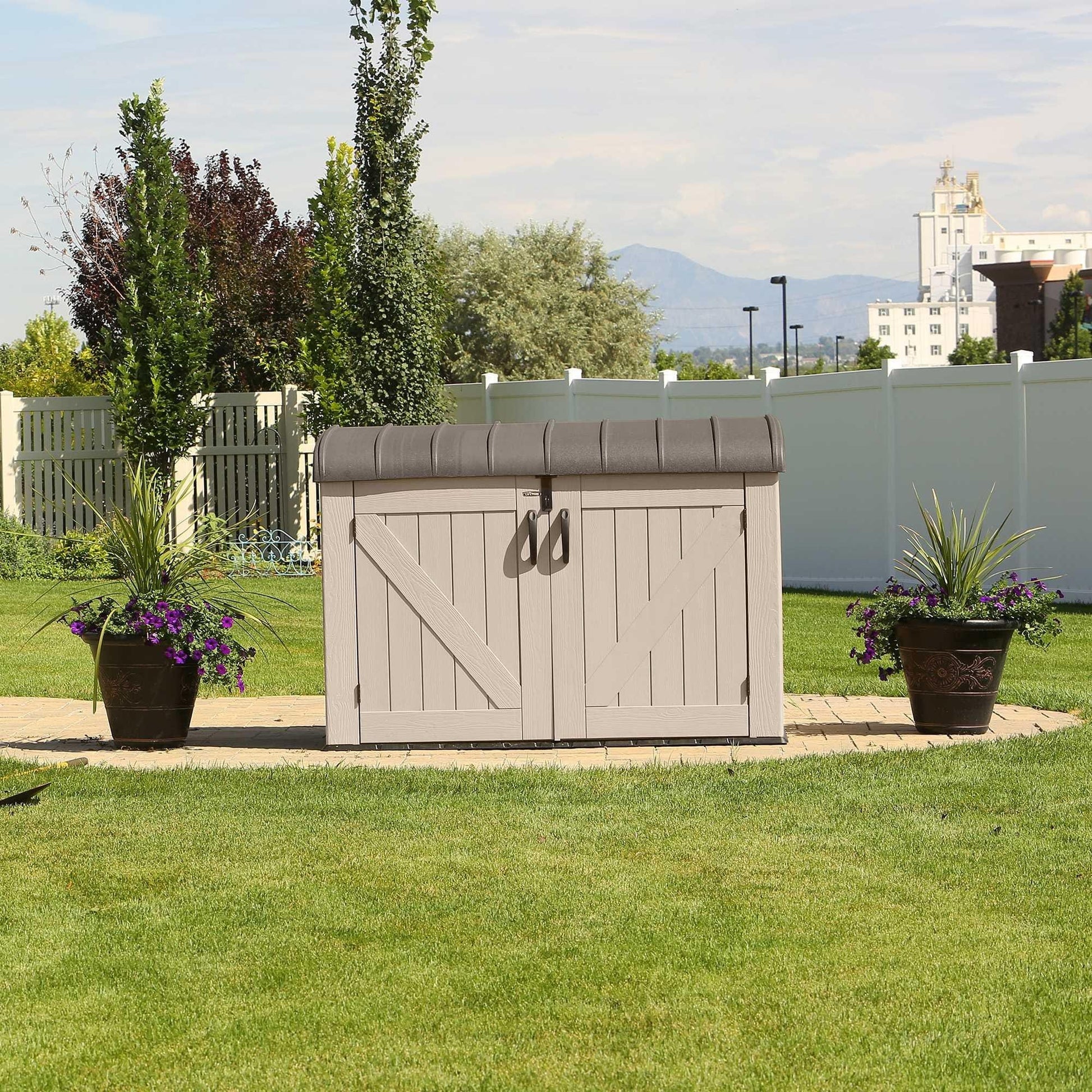 Lifetime Horizontal Storage Shed (75 Cubic Feet) - 60170 - Backyard Provider