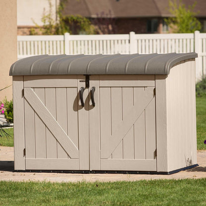 Lifetime Horizontal Storage Shed (75 Cubic Feet) - 60170 - Backyard Provider