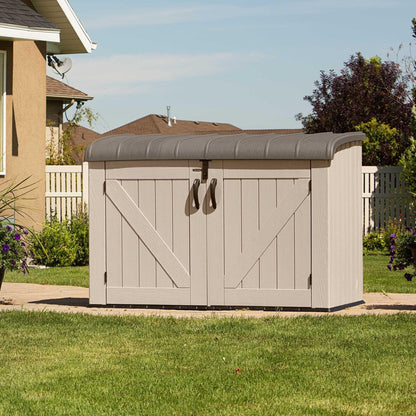 Lifetime Horizontal Storage Shed (75 Cubic Feet) - 60170 - Backyard Provider